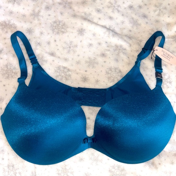 Victoria's Secret Other - Incredible By Victoria’s Secret Lined Demi Teal Bra- 36D